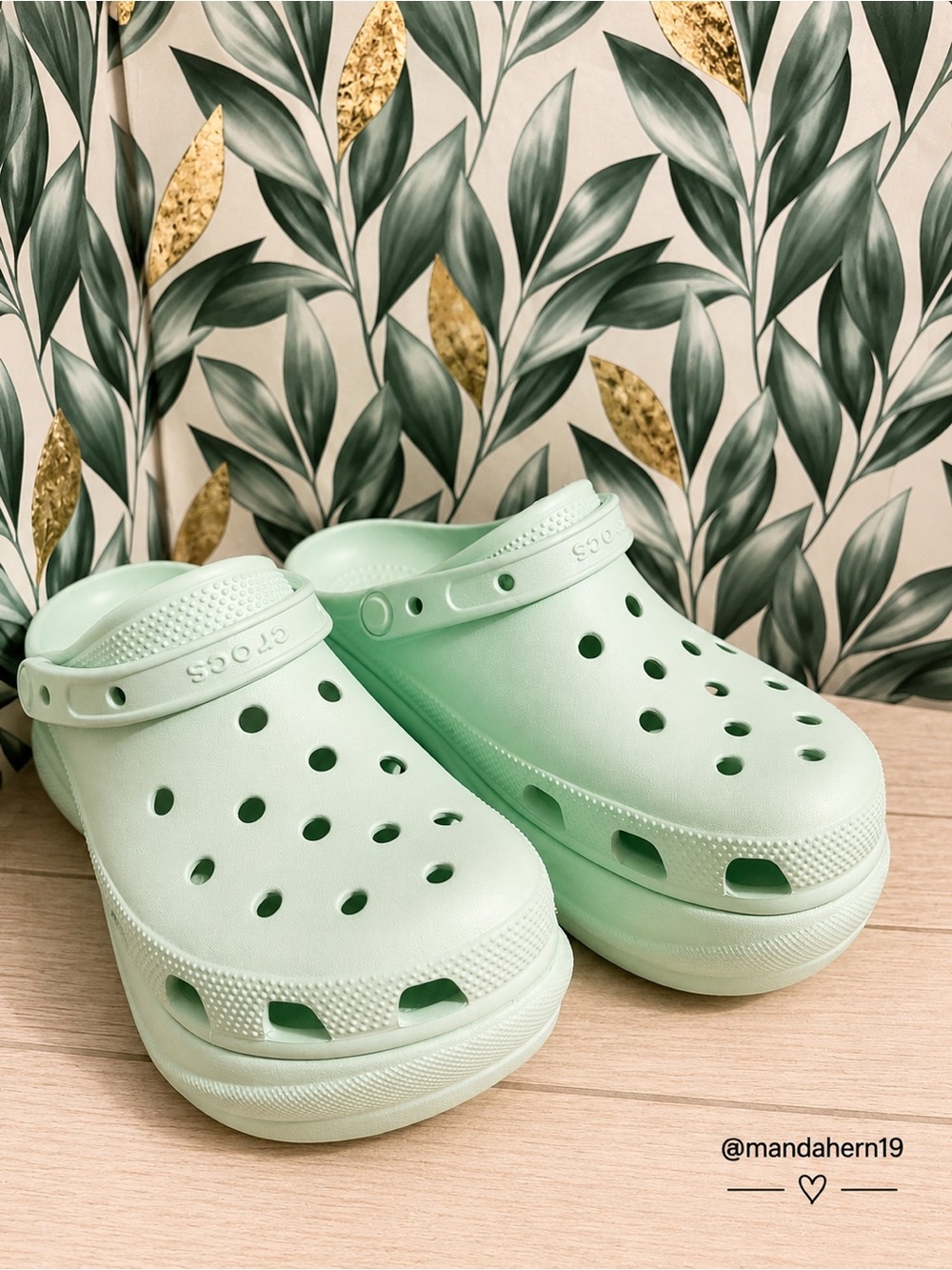 Mint Green Crocs - Comfort Lightweight Shoe - Picture 2 of 4